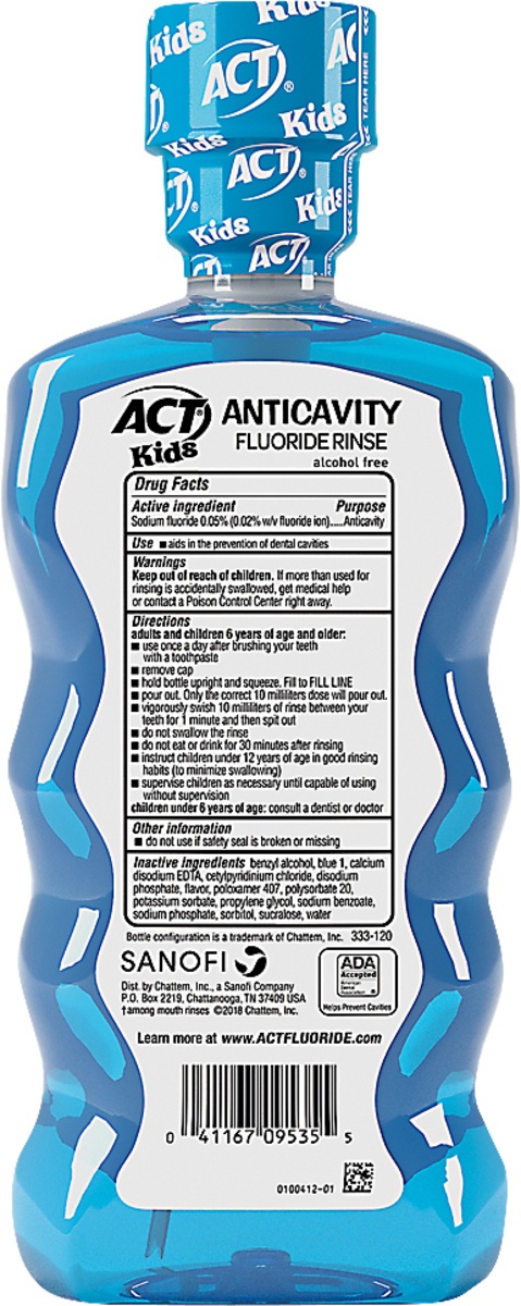 slide 7 of 7, ACT Kids Pineapple Punch Anticavity Fluoride Rinse, 16.9 fl oz