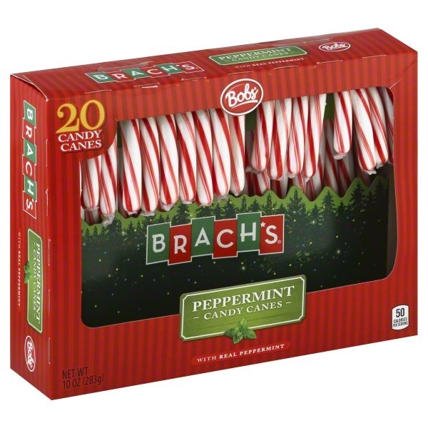 slide 1 of 2, Brach's Bob's Peppermint Candy Canes, 20 ct