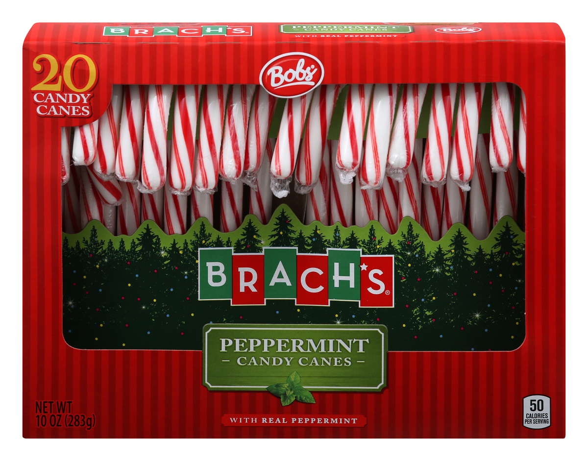 slide 1 of 1, Brach's Bob's Peppermint Candy Canes, 20 ct