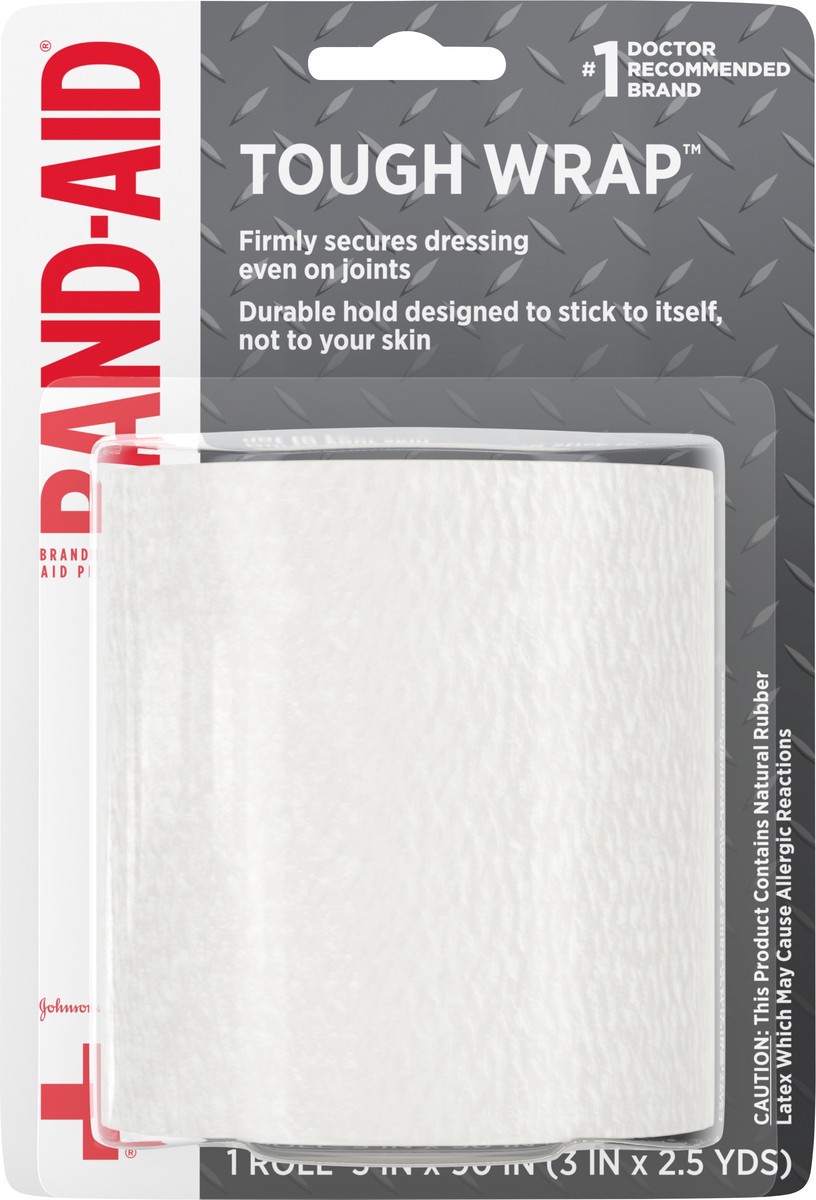 slide 2 of 8, BAND-AID Band-aid 3 X 2.5 Yd Secure-flex Wrap, 1 ct