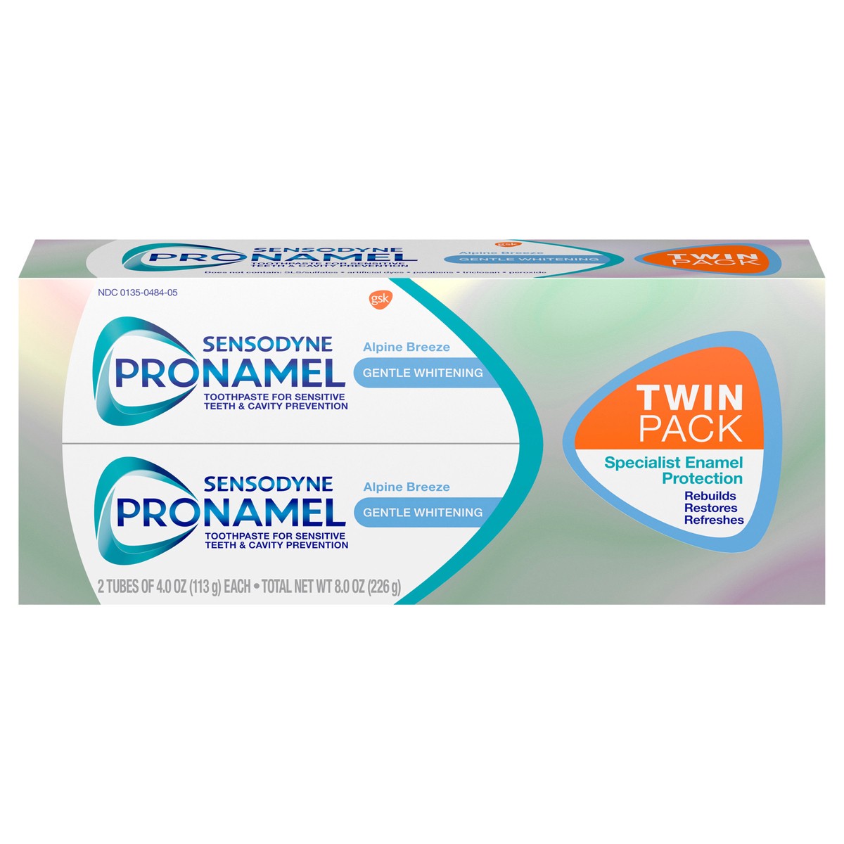 slide 1 of 7, Sensodyne Pronamel Gentle Whitening Toothpaste - 2pk/4oz, 2 ct; 8 oz