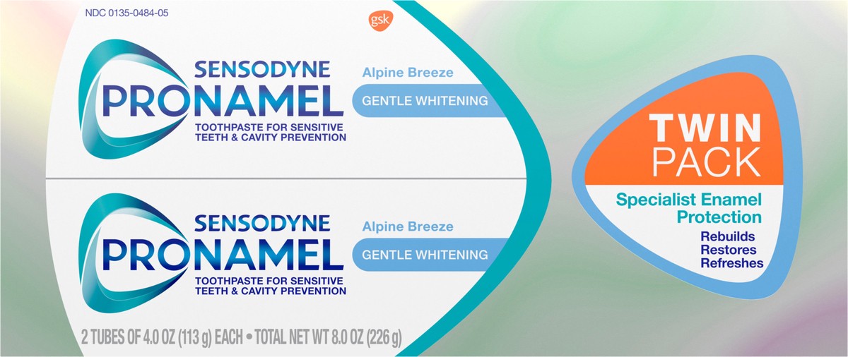 slide 14 of 14, Sensodyne Pronamel Gentle Whitening Enamel Toothpaste for Sensitive Teeth - 4 Ounces x 2, 2 ct; 8 oz