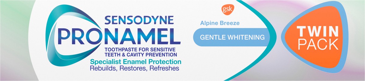 slide 6 of 14, Sensodyne Pronamel Gentle Whitening Enamel Toothpaste for Sensitive Teeth - 4 Ounces x 2, 2 ct; 8 oz