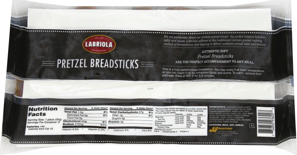 slide 6 of 6, Labriola Breadsticks 10.5 oz, 10.5 oz