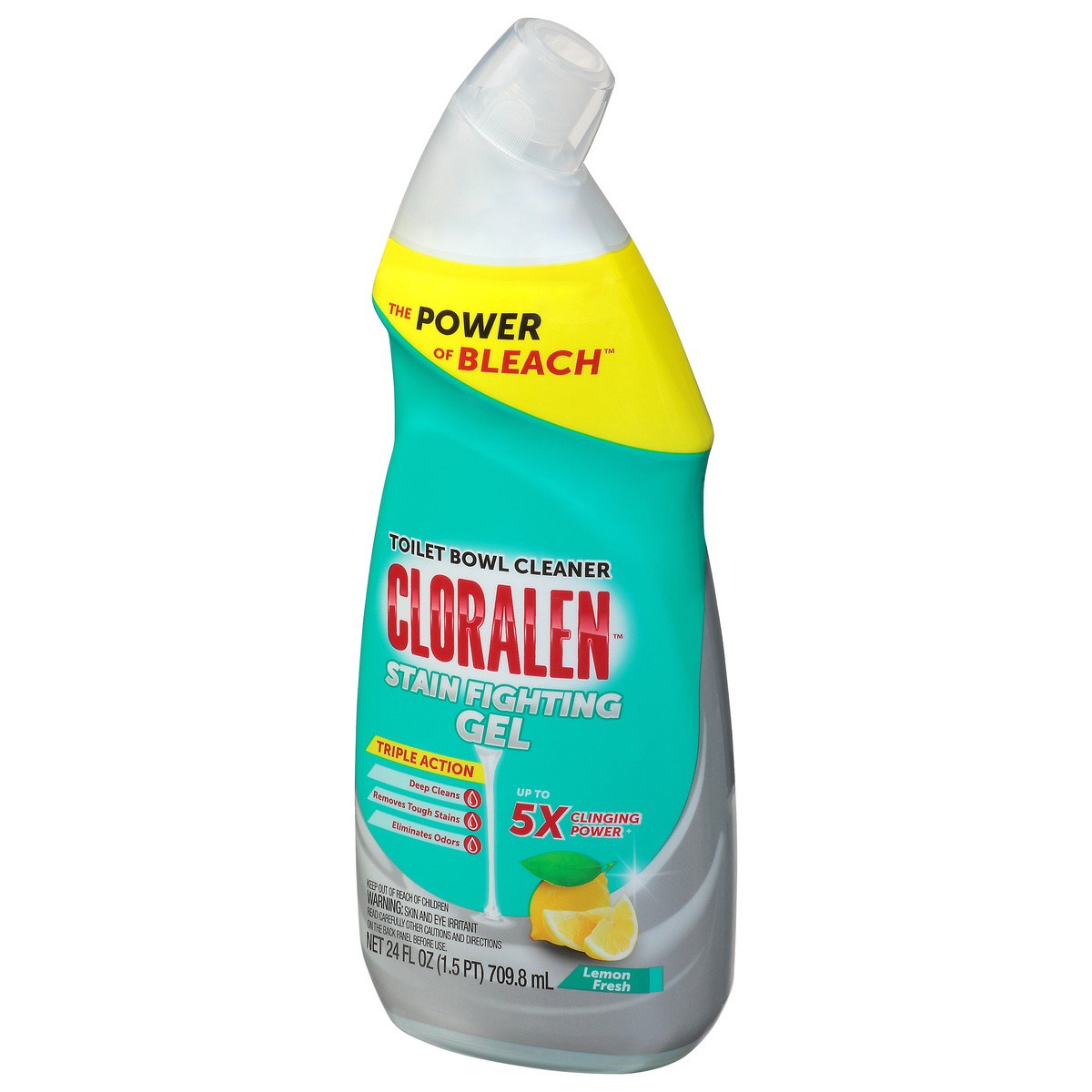 slide 3 of 9, Cloralen Stain Fighting Gel Fresh Scent Toilet Bowl Cleaner 24 fl oz, 24 fl oz