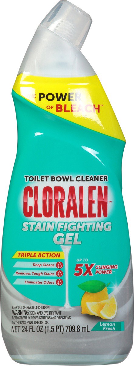 slide 9 of 9, Cloralen Stain Fighting Gel Fresh Scent Toilet Bowl Cleaner 24 fl oz, 24 fl oz