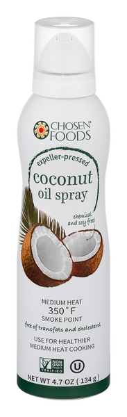 slide 1 of 1, Chosen Foods Coconut Expeller-Pressed Oil Spray, 4.7 oz