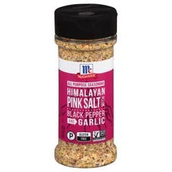 McCormick Himalayan Pink Salt with Black Pepper and Garlic All Purpose Seasoning, 6.5 oz