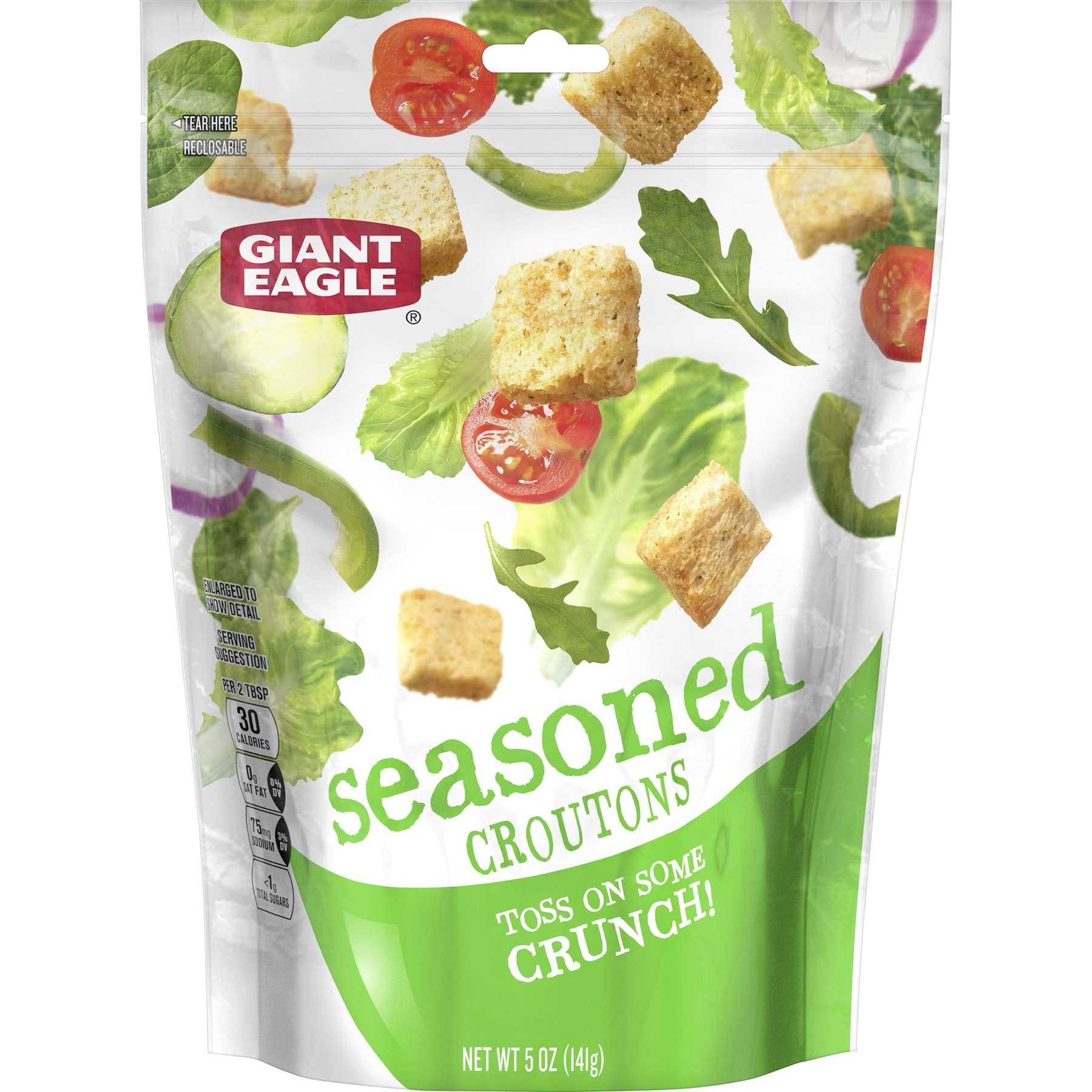 slide 1 of 1, Giant Eagle Seasoned Croutons, 5 oz