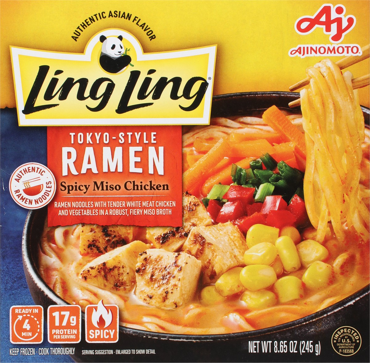 slide 6 of 9, Ling Ling Tokyo-Style Spicy Miso Chicken Ramen 8.65 oz, 8.65 oz