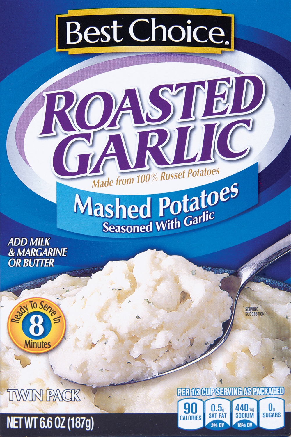 slide 1 of 1, Best Choice Roasted Garlic Mashed Potatoes, 6.6 oz