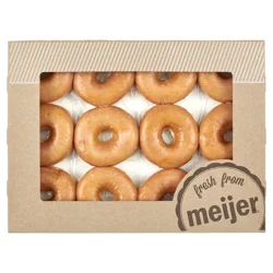 Fresh from Meijer Glazed Donut Rings, 12 Count