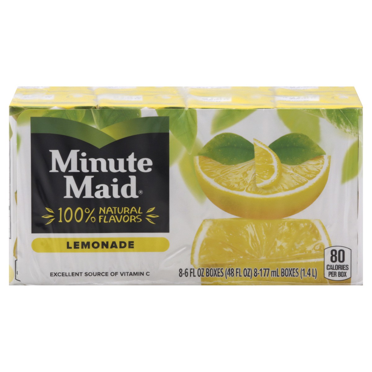 slide 1 of 10, Minute Maid Lemonade Cartons, 6 fl oz, 8 Pack, 48 fl oz