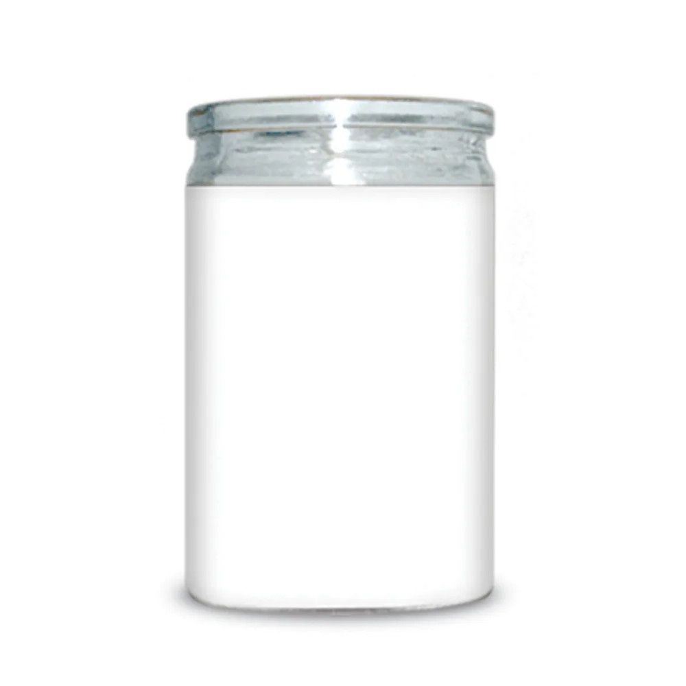 slide 1 of 1, St. Jude Clear Glass White Wax Candle, 4.05 oz