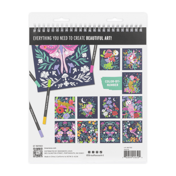slide 4 of 7, Brea Reese® Color-by-Number Marker Pad Kit, Mystical Scenes, 1 ct