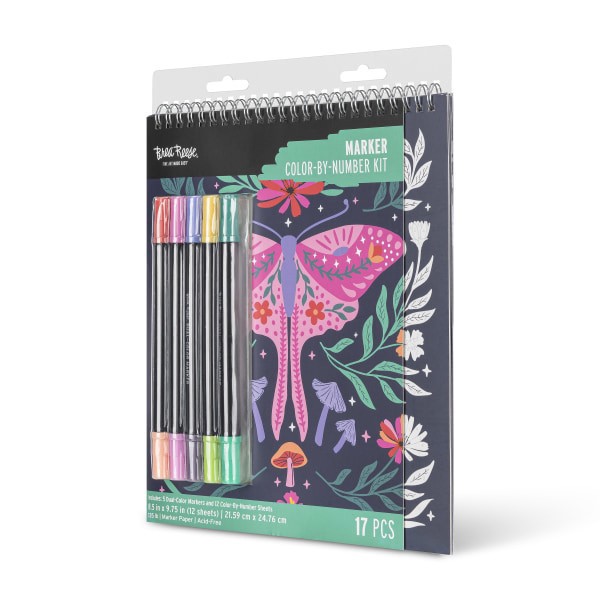 slide 7 of 7, Brea Reese® Color-by-Number Marker Pad Kit, Mystical Scenes, 1 ct