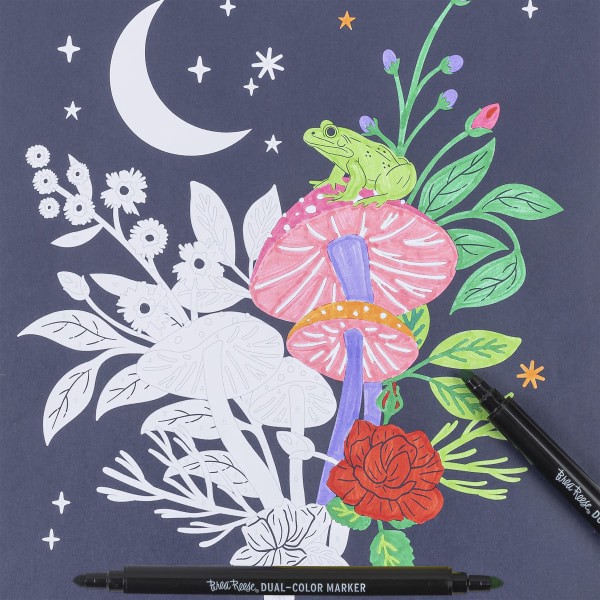 slide 5 of 7, Brea Reese® Color-by-Number Marker Pad Kit, Mystical Scenes, 1 ct