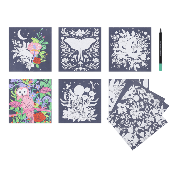 slide 3 of 7, Brea Reese® Color-by-Number Marker Pad Kit, Mystical Scenes, 1 ct