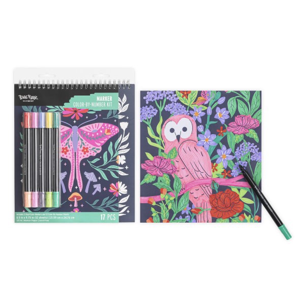 slide 2 of 7, Brea Reese® Color-by-Number Marker Pad Kit, Mystical Scenes, 1 ct