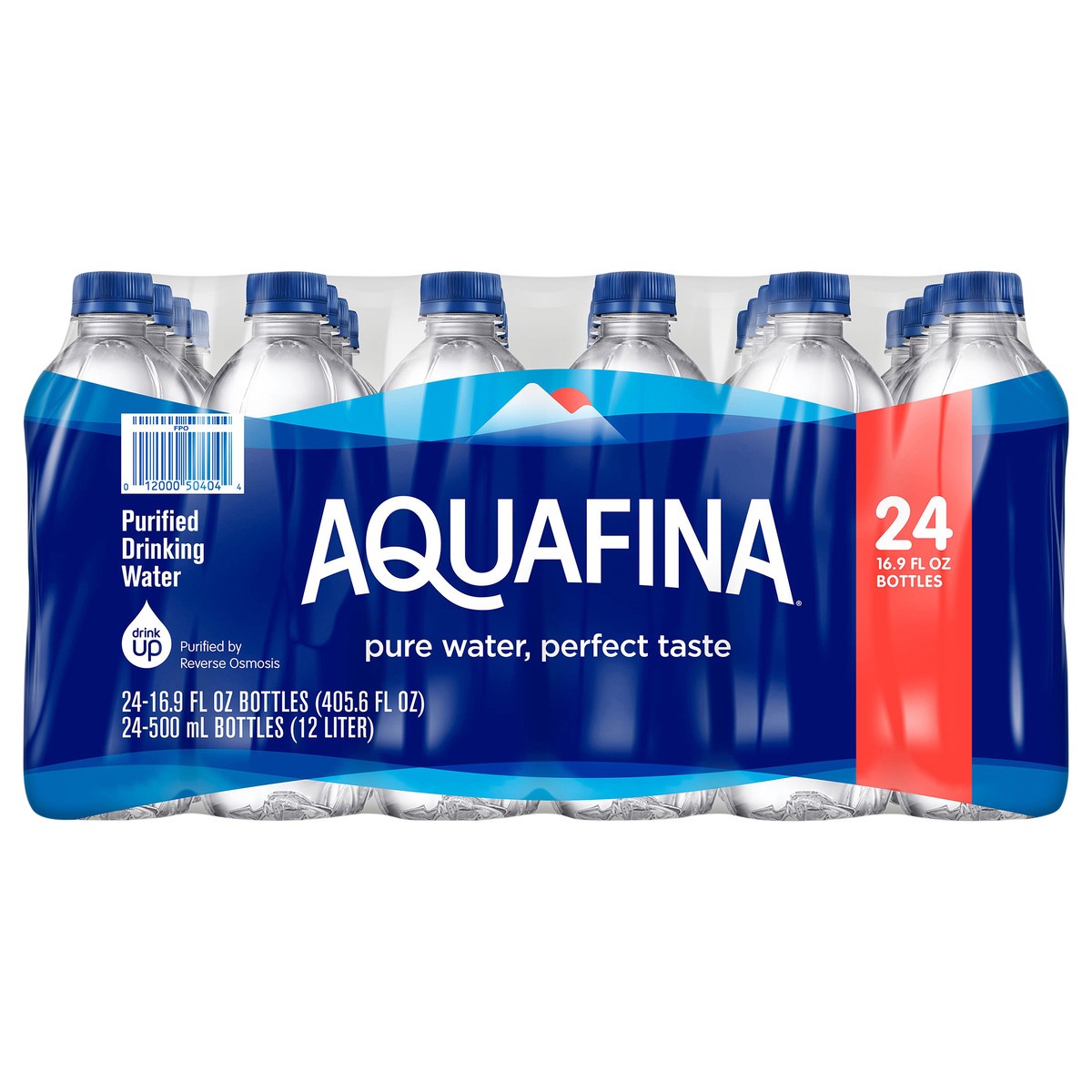 slide 1 of 3, Aquafina Purified Drinking Bottled Water 16.9 oz 24pk, 24 ct