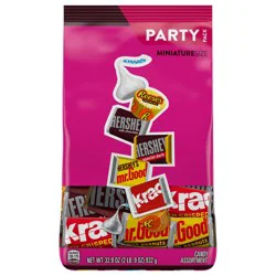 Hershey's and Reese's Miniatures Assorted Chocolate Candy Party Pack, 32.9 oz