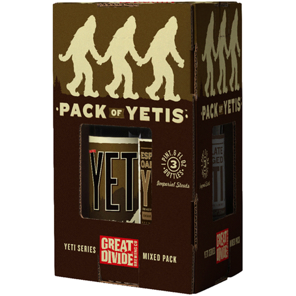 slide 1 of 1, Great Divide Brewing Co. Yeti Gift Pack bottle with Mug, 3 ct; 20 fl oz