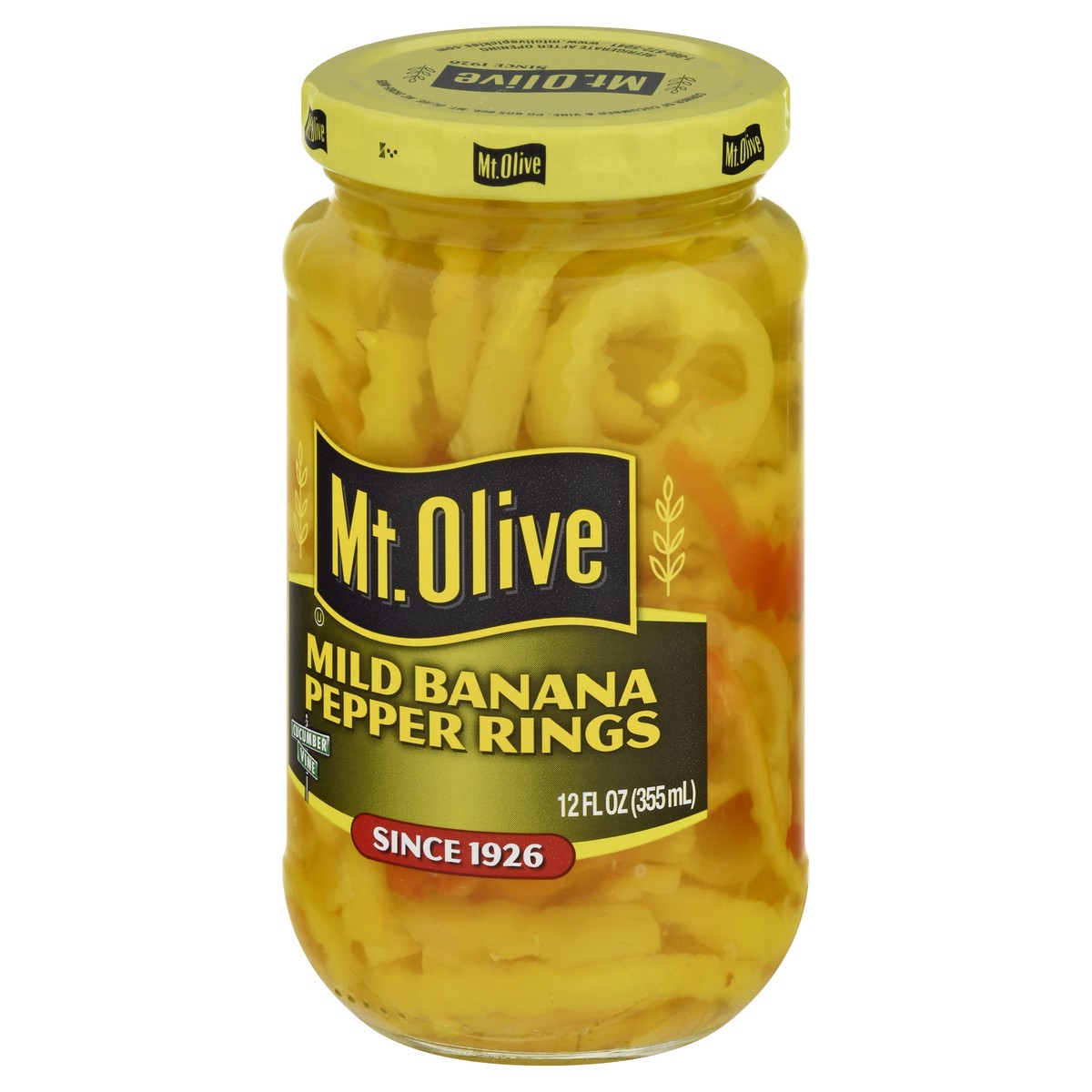 slide 6 of 9, Mt. Olive Mild Banana Pepper Rings 12 fl oz Jar, 12 oz