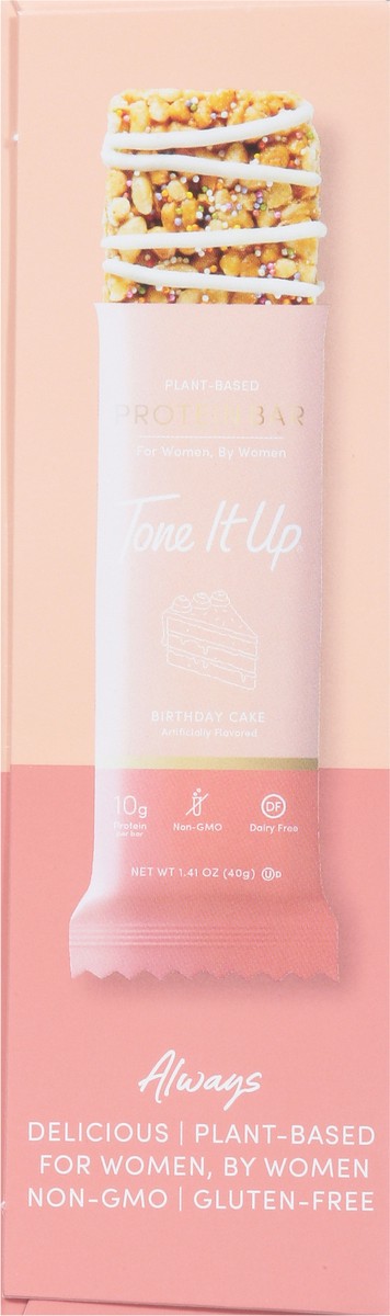 slide 4 of 9, Tone It Up Plant-Based Birthday Cake Protein Bar 4 - 1.41 oz Bars, 4 ct