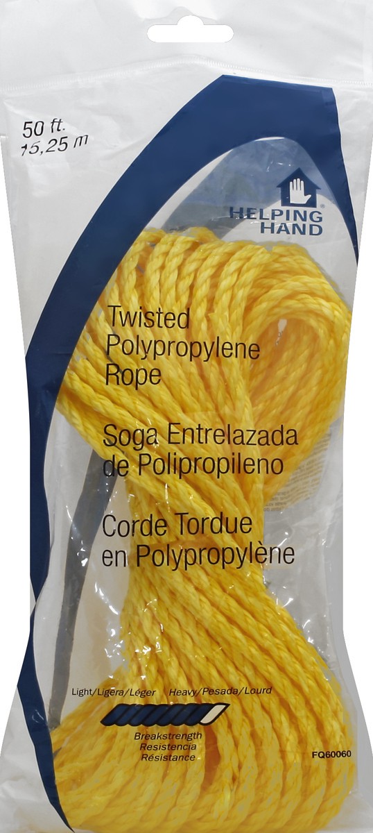 slide 2 of 2, Helping Hand Twisted Rope Plypropylene - Each, 50 ft