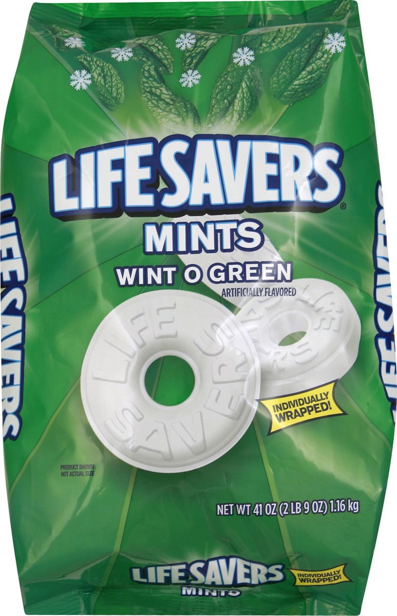 slide 5 of 8, Life Savers Mints Wint-O-Green Hard Candy 41-Ounce Party Size Bag, 41 oz