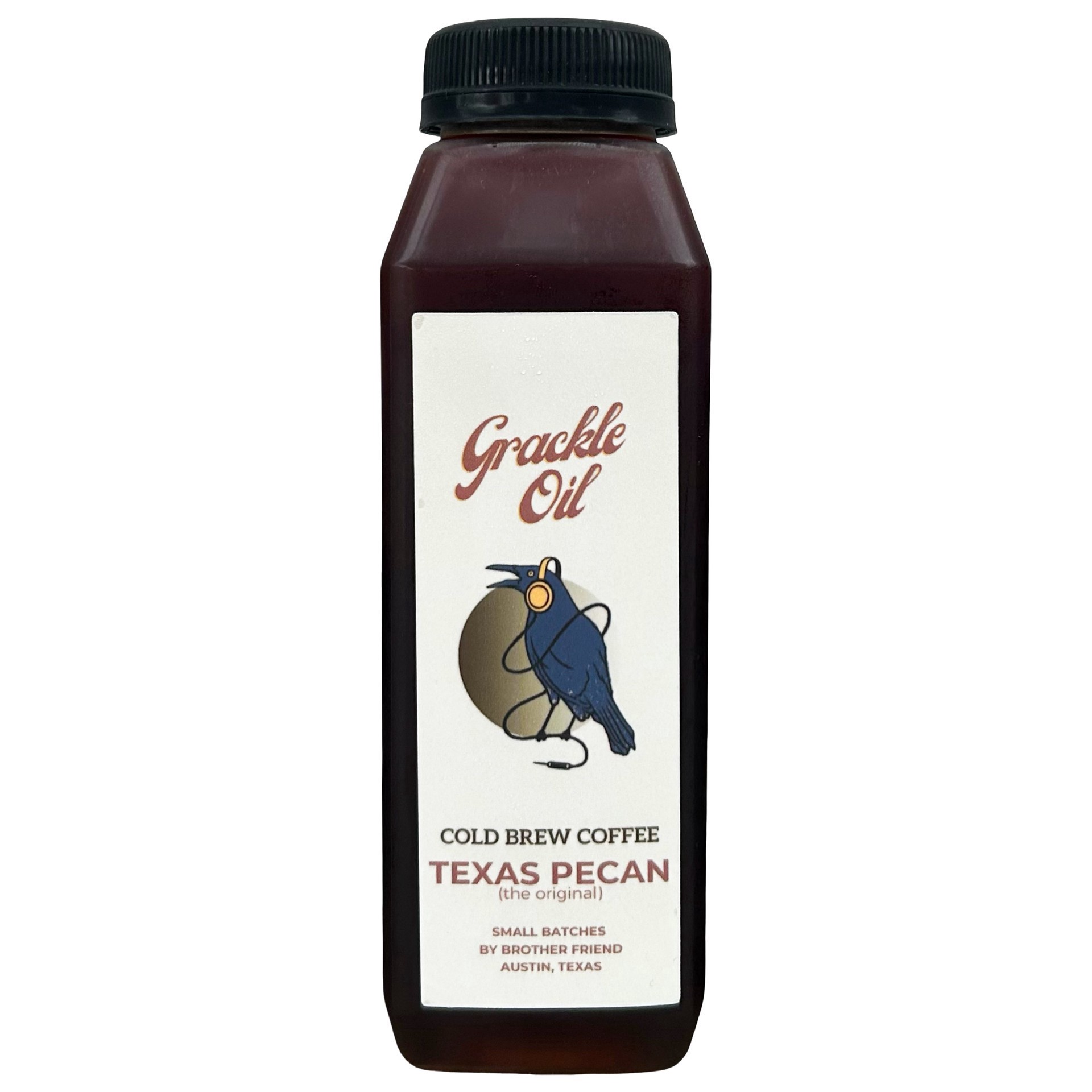 slide 1 of 1, Grackle Oil Cold Brew Coffee - Texas Pecan, 12 oz