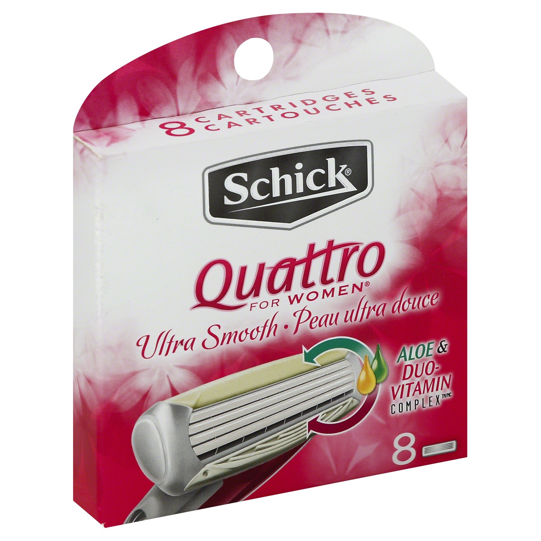 schick quattro for women raspberry rain 4 pack