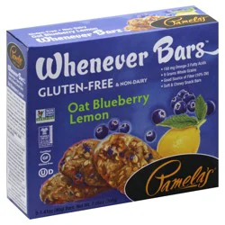 Pamela's Blueberry Lemon Whenever Bars - 5 - 1.41 oz Bars