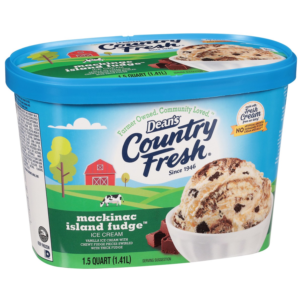 slide 8 of 12, Country Fresh Mackinac Island Fudge Ice Cream 1.5 qt, 1.5 qt