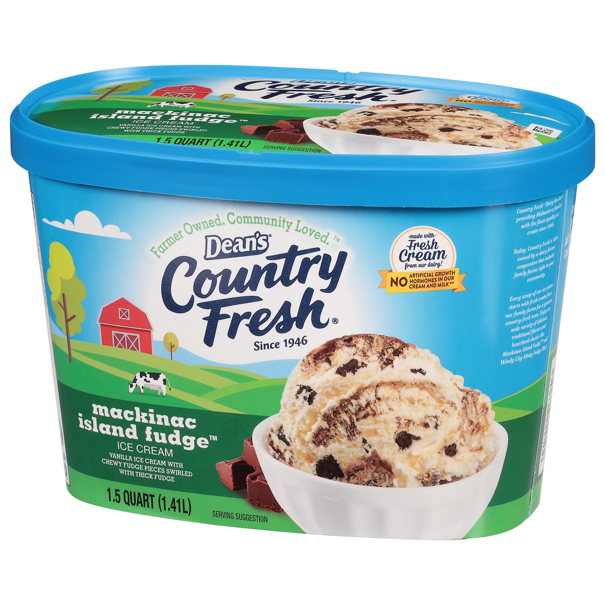 slide 6 of 12, Country Fresh Mackinac Island Fudge Ice Cream 1.5 qt, 1.5 qt