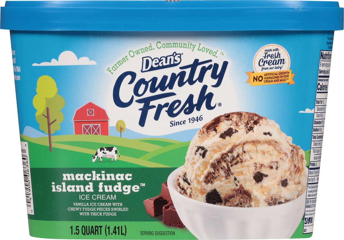 slide 4 of 12, Country Fresh Mackinac Island Fudge Ice Cream 1.5 qt, 1.5 qt