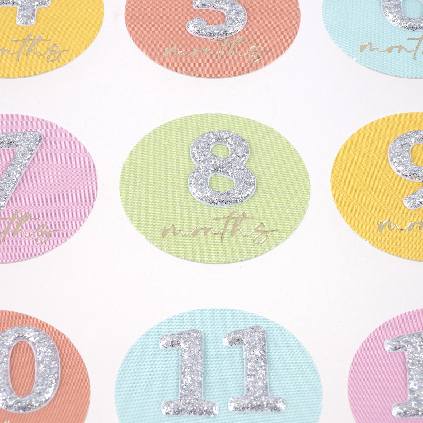 slide 4 of 4, Baby Months Stickers By Recollections, 3.85 in x 7 in