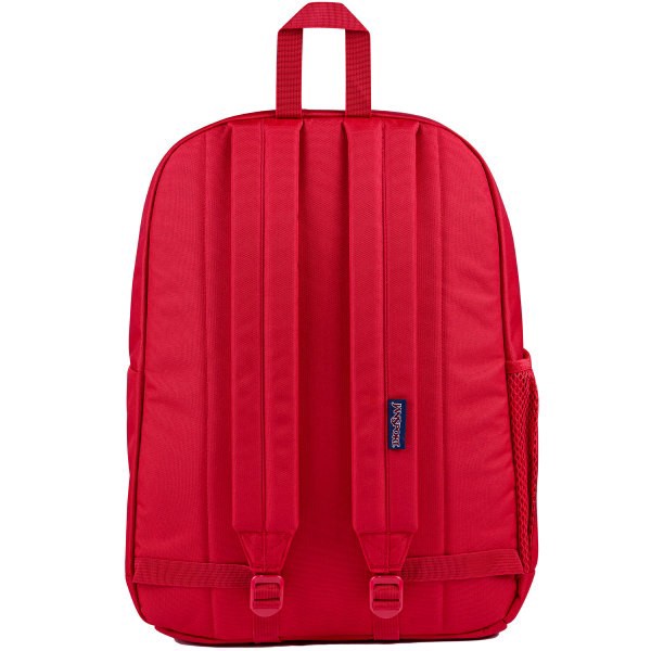 slide 6 of 8, Jansport Cross Town Plus Backpack With 15"" Laptop Pocket, 35% Recycled, Red Tape, 1 ct