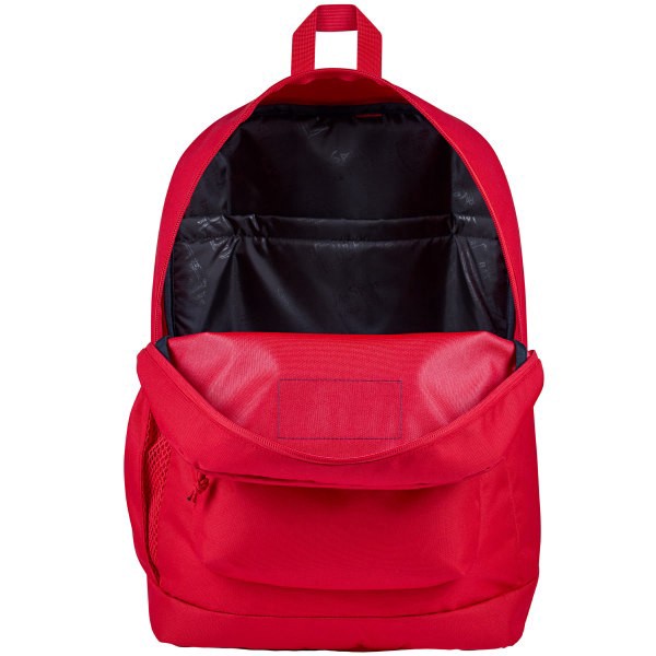 slide 2 of 8, Jansport Cross Town Plus Backpack With 15"" Laptop Pocket, 35% Recycled, Red Tape, 1 ct