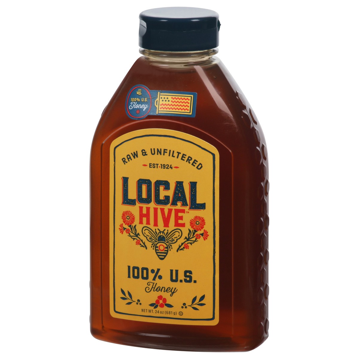 slide 3 of 9, Local Hive Raw & Unfiltered Honey 24 oz, 24 oz