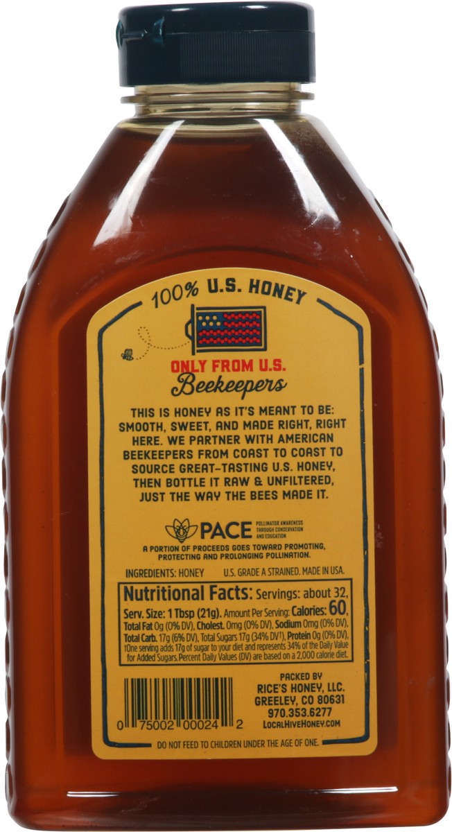 slide 9 of 9, Local Hive Raw & Unfiltered Honey 24 oz, 24 oz
