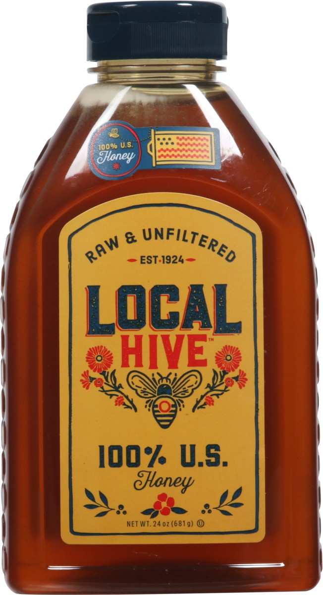 slide 8 of 9, Local Hive Raw & Unfiltered Honey 24 oz, 24 oz