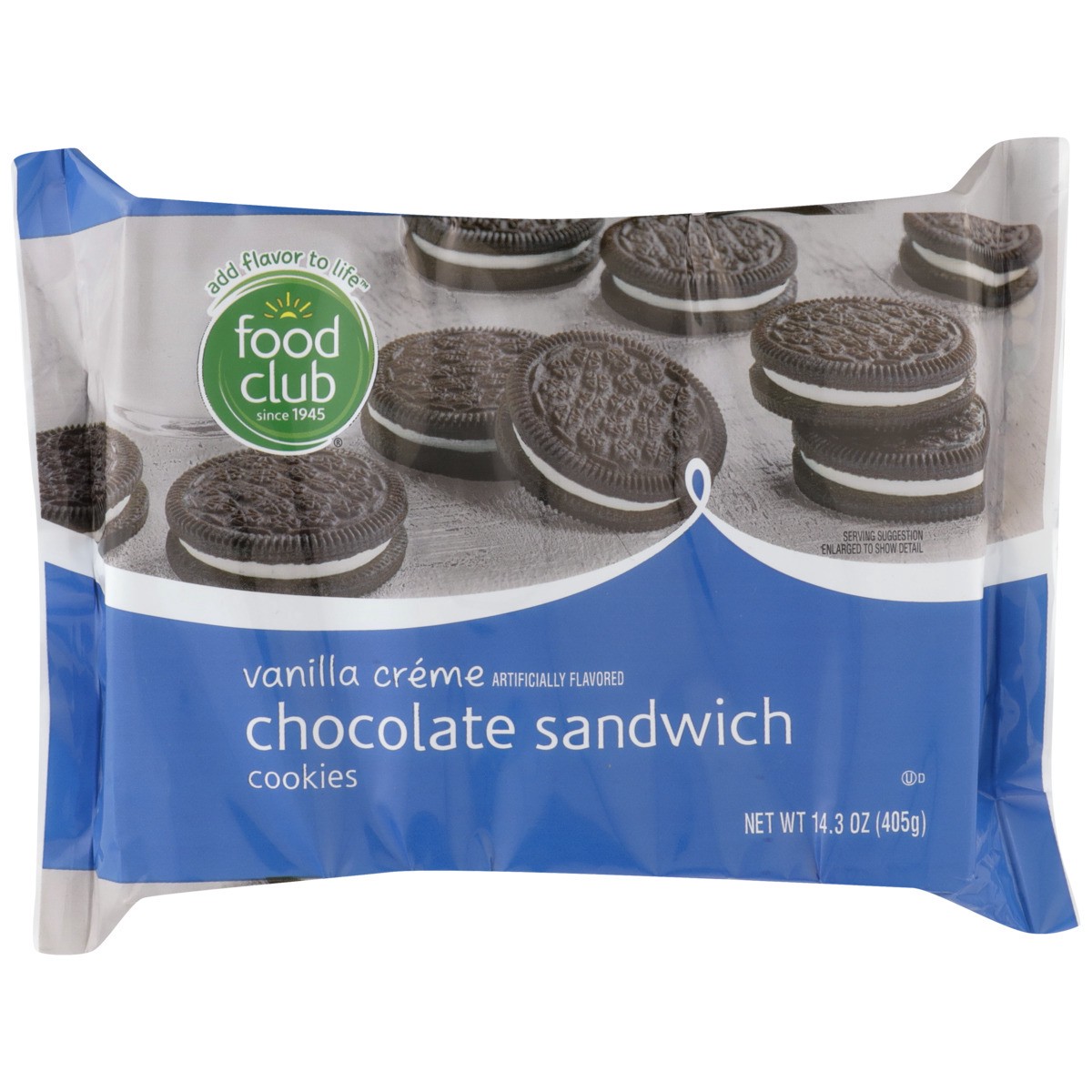 slide 8 of 9, Food Club Cookies - Creme Sandwich, 14.3 oz