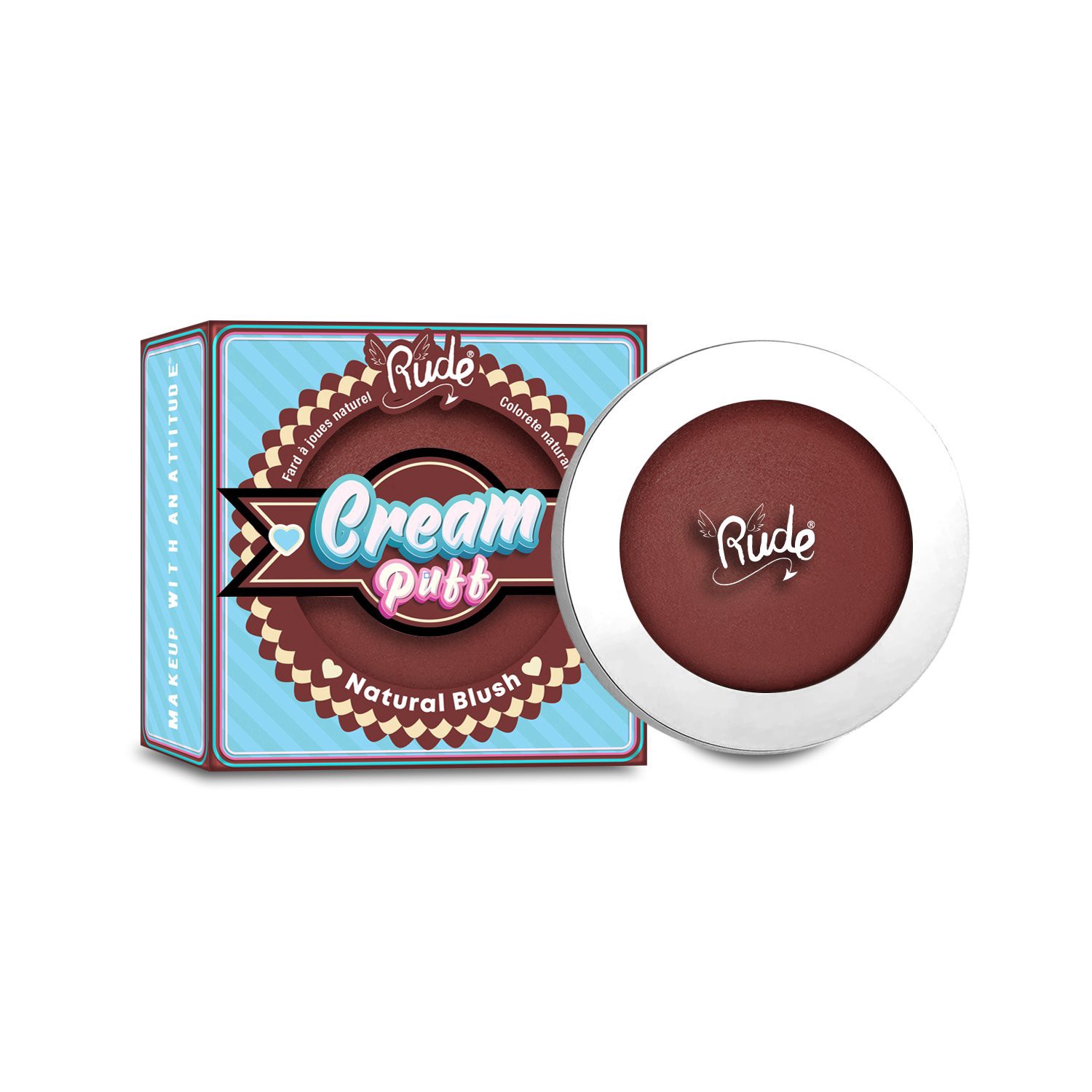 slide 1 of 1, Rude Cosmetics Cream Puff Natural Blush - Red Velvet, 1 ct