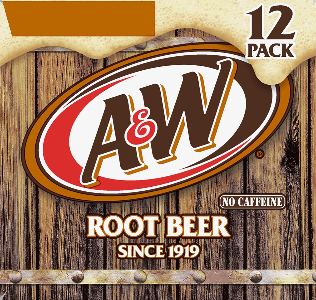 slide 3 of 7, A&W 12 Pack No Caffeine Soda 12-12 fl oz Cans, 12 ct; 12 fl oz