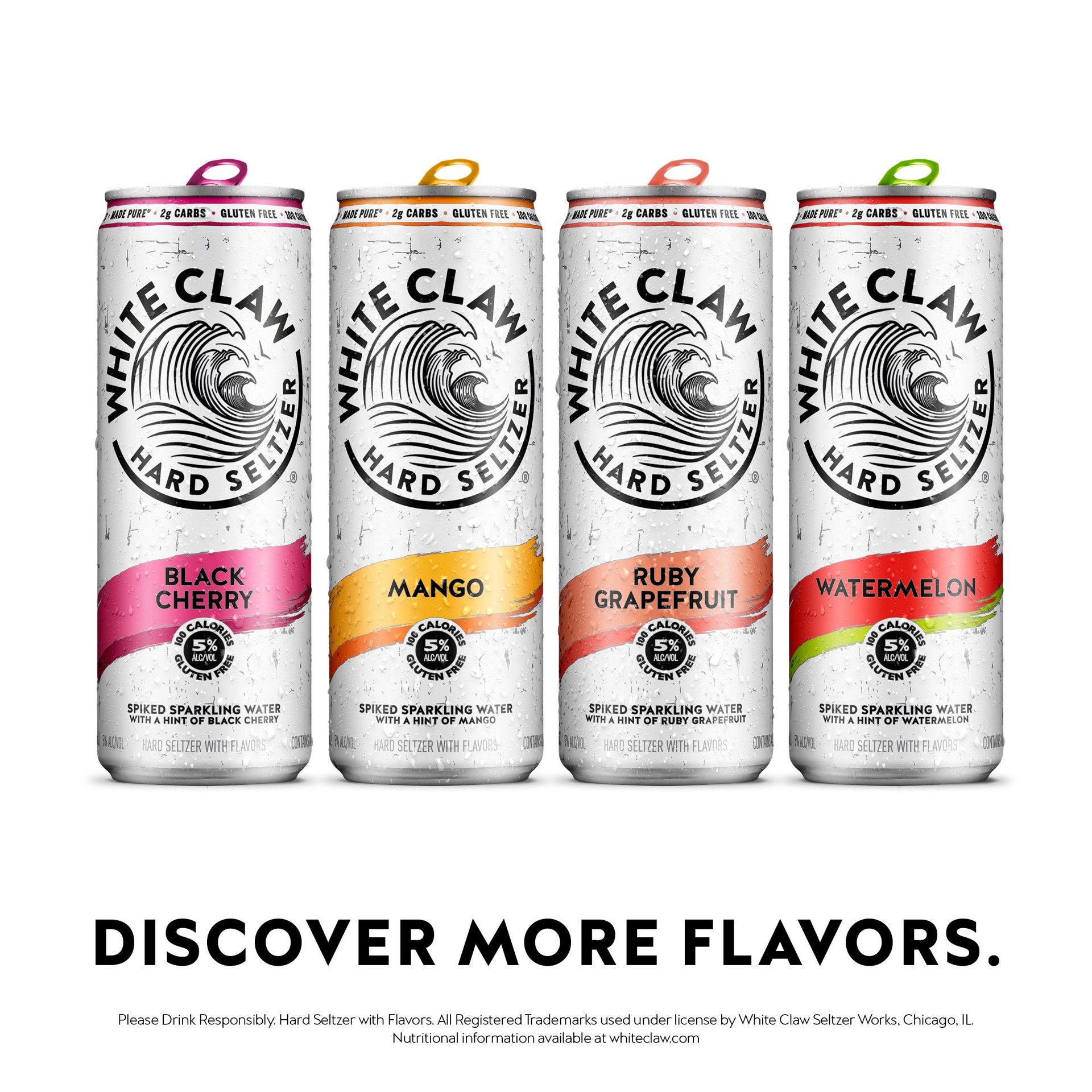 slide 4 of 10, White Claw Hard Seltzer Peach, 12 Pack, 12 fl oz Cans, 5% ABV, 12 ct; 12 oz