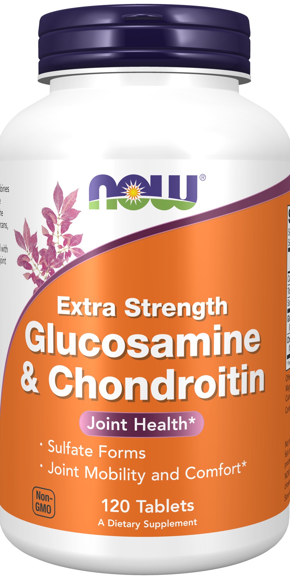 slide 1 of 2, NOW Glucosamine & Chondroitin Extra Strength - 120 Tablets, 120 ct