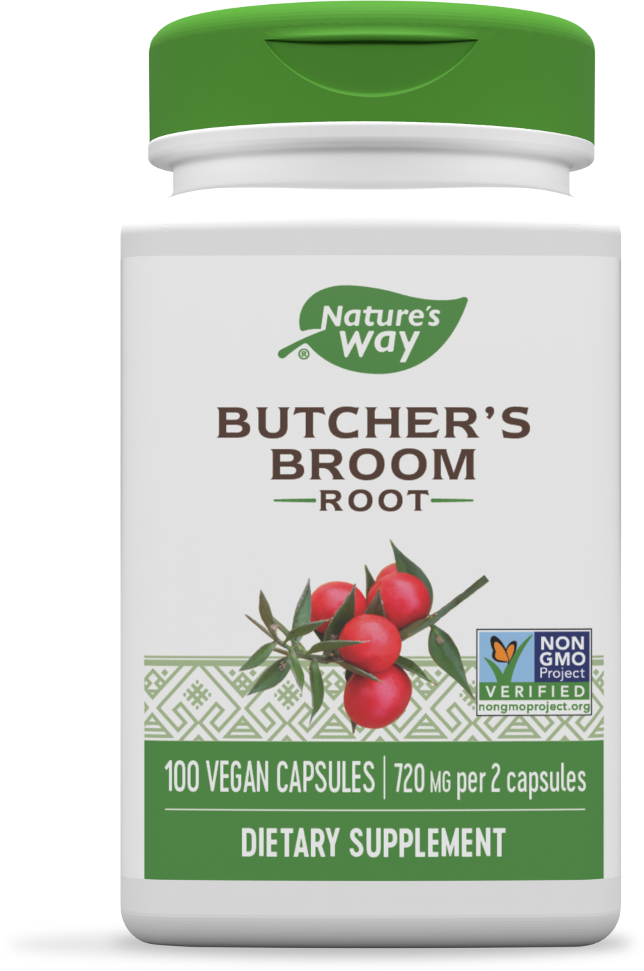 slide 1 of 1, Nature's Way Butcher's Broom Root, 100 ct