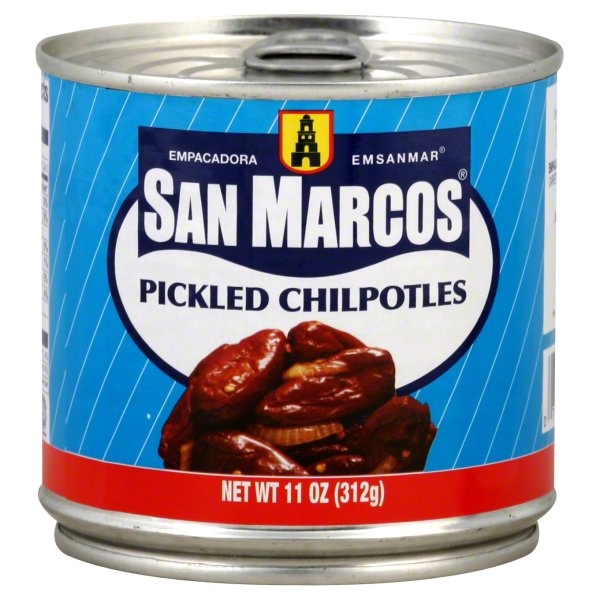 slide 1 of 1, San Marcos Pickled Chilpotles, 11 oz