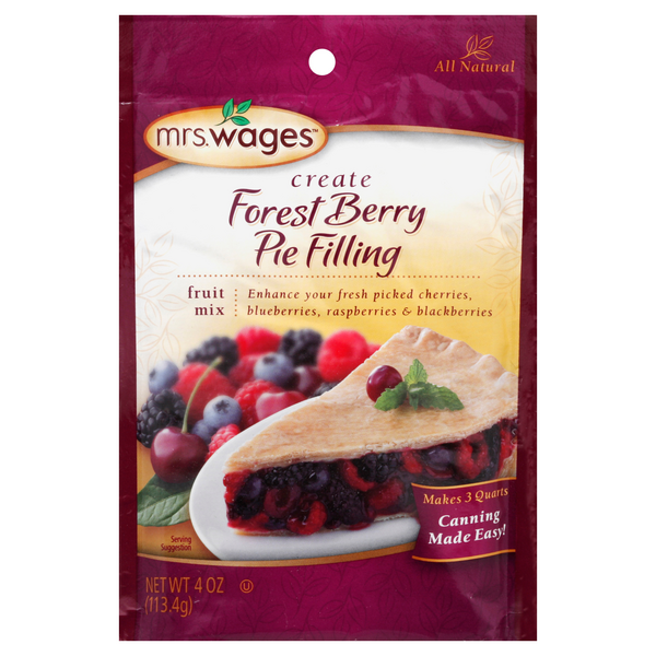 slide 1 of 2, Mrs. Wages Create Forest Berry Pie Filling Fruit Mix, 4 oz